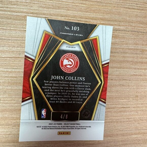 John Collins select premier level #103 4/8 - Picture 5 of 6